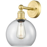 Athens Wall Sconce - Satin Gold / Clear