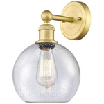 Athens Wall Sconce - Satin Gold / Clear Seedy