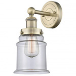 Canton Wall Sconce - Antique Brass / Clear