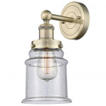 Canton Wall Sconce - Antique Brass / Clear Seedy