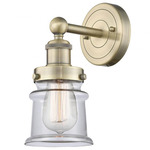 Canton Wall Sconce - Antique Brass / Clear
