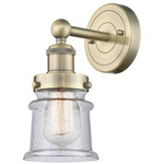 Canton Wall Sconce - Antique Brass / Clear Seedy