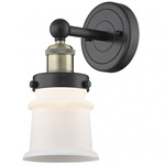 Canton Wall Sconce - Matte Black / Antique Brass / Matte White