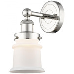 Canton Wall Sconce - Polished Nickel / Matte White