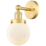 Beacon Wall Sconce - Satin Gold / Matte White