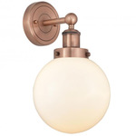 Beacon Wall Sconce - Antique Copper / Matte White