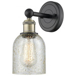 Caledonia Wall Sconce - Matte Black / Antique Brass / Mica