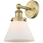 Cone Large Wall Sconce - Brushed Brass / Matte White