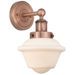 Oxford Wall Sconce - Antique Copper / Matte White
