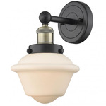 Oxford Wall Sconce - Matte Black / Antique Brass / Matte White