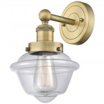 Oxford Wall Sconce - Brushed Brass / Clear