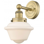 Oxford Wall Sconce - Brushed Brass / Matte White