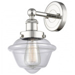 Oxford Wall Sconce - Polished Nickel / Clear