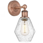 Cindyrella Wall Sconce - Antique Copper / Clear Seedy