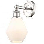 Cindyrella Wall Sconce - Polished Nickel / Matte White