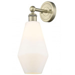 Cindyrella Wall Sconce - Antique Brass / Matte White