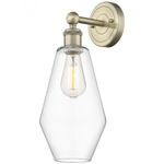Cindyrella Wall Sconce - Antique Brass / Clear