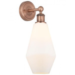 Cindyrella Wall Sconce - Antique Copper / Matte White