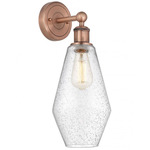 Cindyrella Wall Sconce - Antique Copper / Clear Seedy