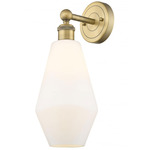 Cindyrella Wall Sconce - Brushed Brass / Matte White