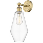 Cindyrella Wall Sconce - Brushed Brass / Clear