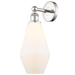 Cindyrella Wall Sconce - Polished Nickel / Matte White