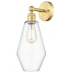 Cindyrella Wall Sconce - Satin Gold / Clear