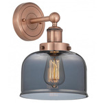 Bell Stem Wall Sconce - Antique Copper / Smoked
