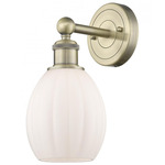 Eaton Wall Light - Antique Brass / Matte White