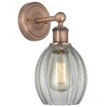 Eaton Wall Light - Antique Copper / Clear