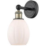 Eaton Wall Light - Matte Black / Antique Brass / Matte White