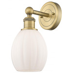 Eaton Wall Light - Brushed Brass / Matte White