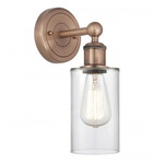 Clymer Wall Sconce - Antique Copper / Clear