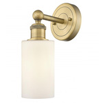 Clymer Wall Sconce - Brushed Brass / Matte White