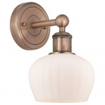 Fenton Wall Sconce - Antique Copper / Matte White