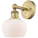 Fenton Wall Sconce - Brushed Brass / Matte White