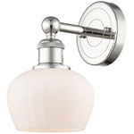 Fenton Wall Sconce - Polished Nickel / Matte White