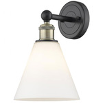 Berkshire Cone Wall Sconce - Matte Black / Antique Brass / Matte White