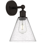 Berkshire Cone Wall Sconce - Oil Rubbed Bronze / Clear Seedy