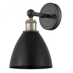 Bristol Metal Wall Light - Black / Antique Brass