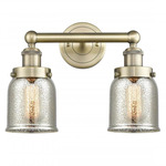 Bell Small Bathroom Vanity Light - Antique Brass / Mercury