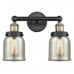 Bell Small Bathroom Vanity Light - Matte Black / Antique Brass / Mercury