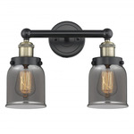 Bell Small Bathroom Vanity Light - Matte Black / Antique Brass / Smoked