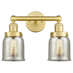 Bell Small Bathroom Vanity Light - Satin Gold / Mercury