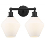 Cindyrella Medium Bathroom Vanity Light - Matte Black / Matte White