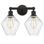 Cindyrella Medium Bathroom Vanity Light - Oil Rubbed Bronze / Clear Seedy