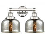 Bell Large Bathroom Vanity Light - Polished Nickel / Mercury