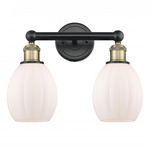 Eaton Bathroom Vanity Light - Matte Black / Antique Brass / Matte White