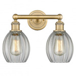 Eaton Bathroom Vanity Light - Brushed Brass / Clear