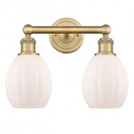 Eaton Bathroom Vanity Light - Brushed Brass / Matte White
